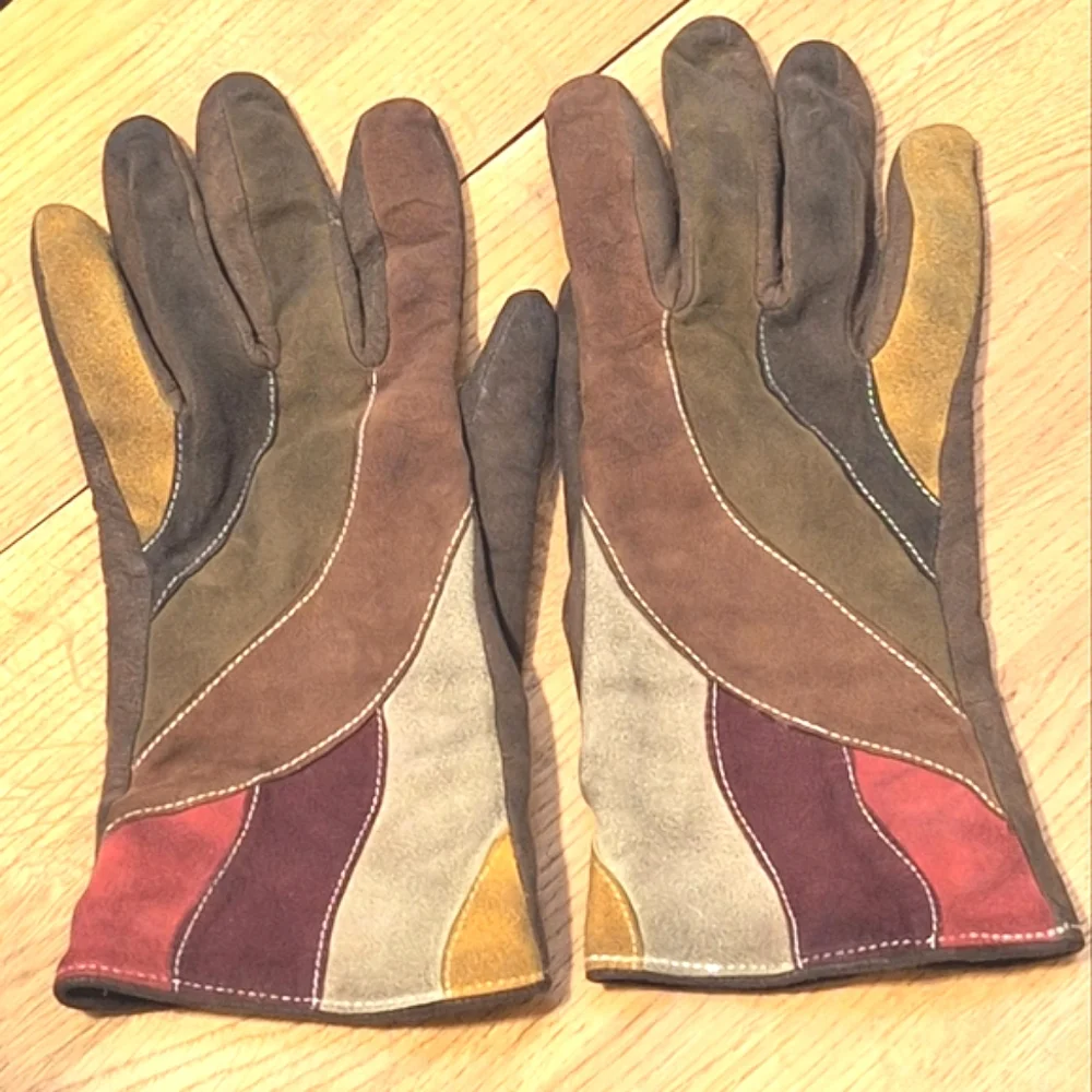 RENEE'S New York | Multi-Colored Suede Gloves
